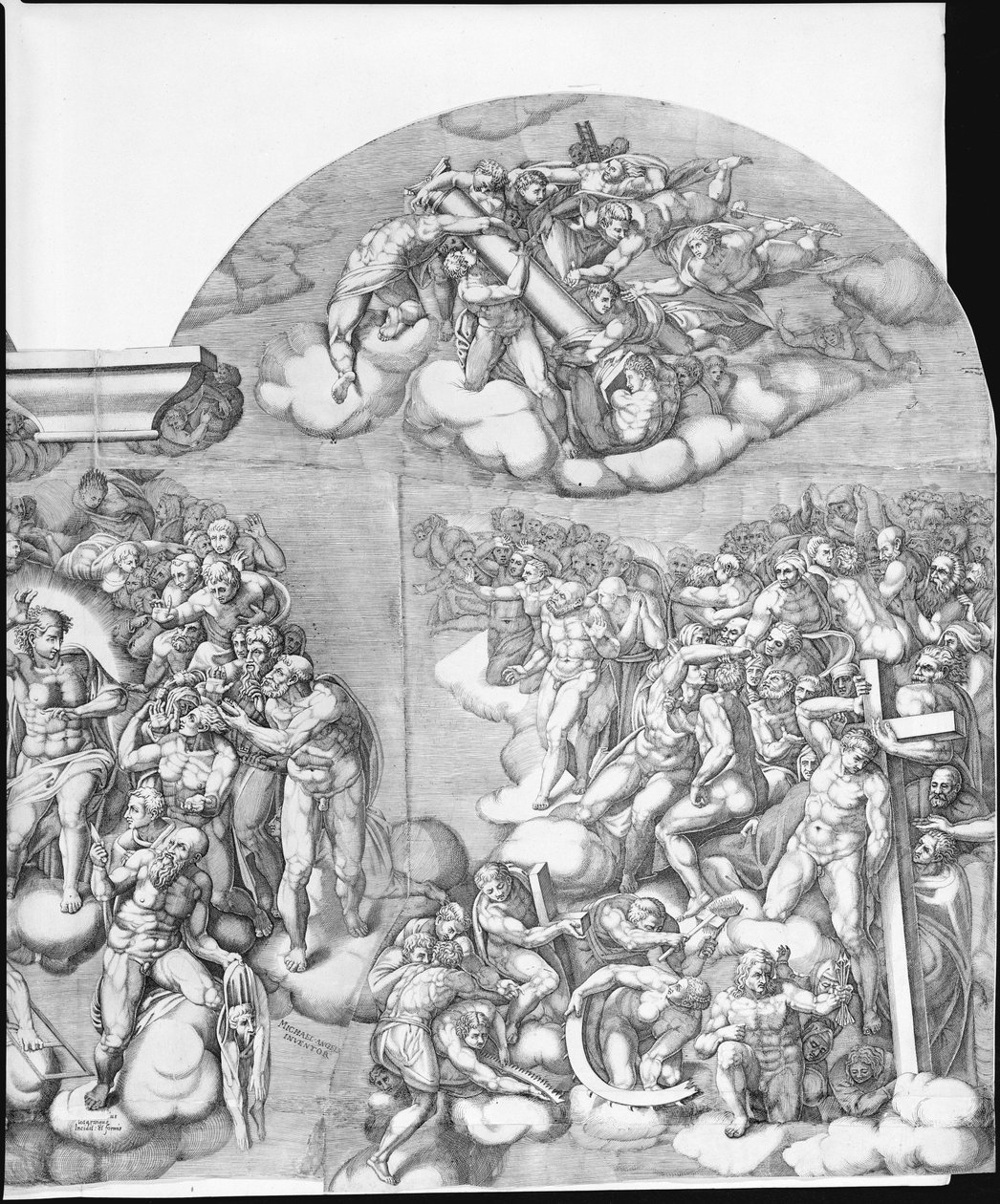 Michelangelův poslední soud, 1562, 1562. od Nicolas Beatrizet