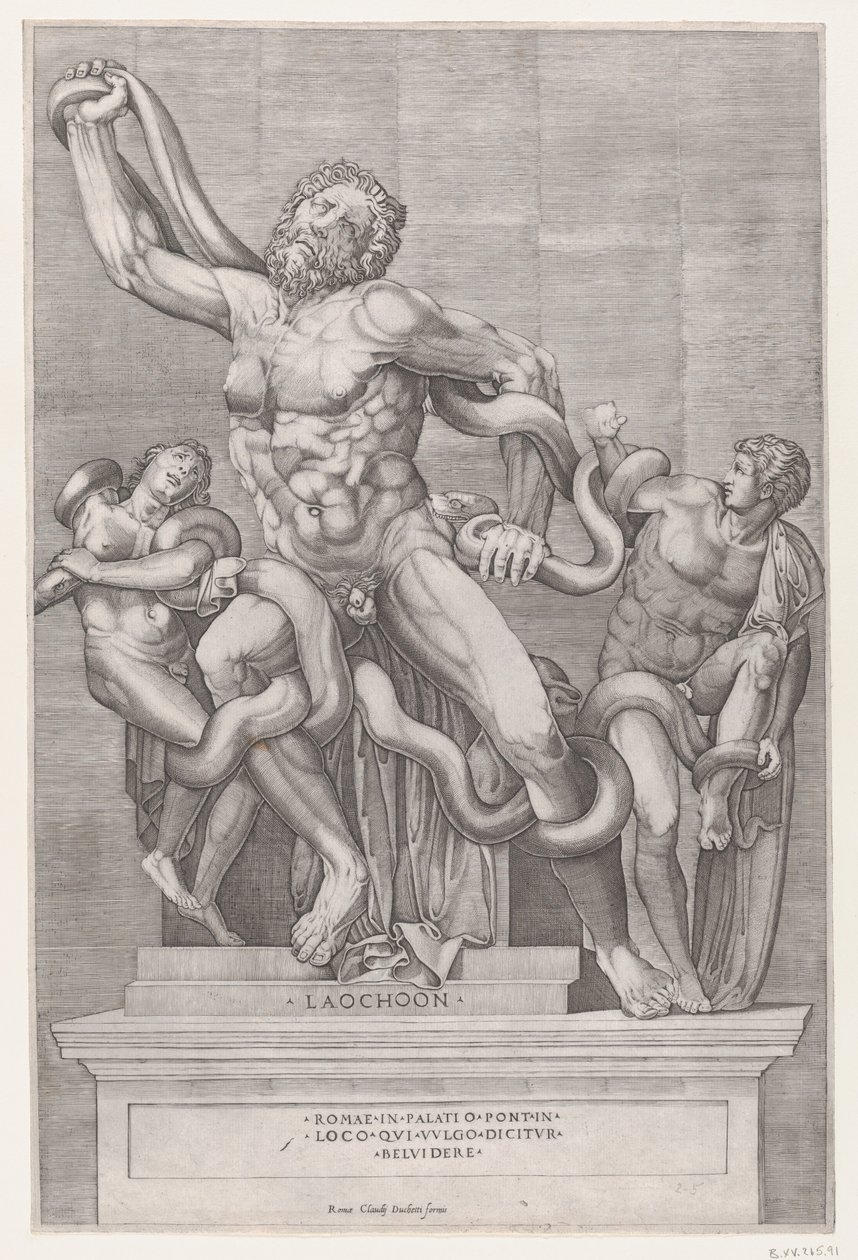 Zrcadlo římské velkoleposti: Laocoon, 16. stol., 16. stol. od Nicolas Beatrizet