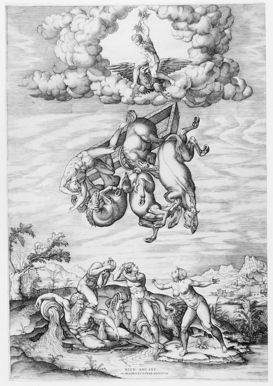Pád Phaeton, 1540-66., 1540-66. od Nicolas Beatrizet