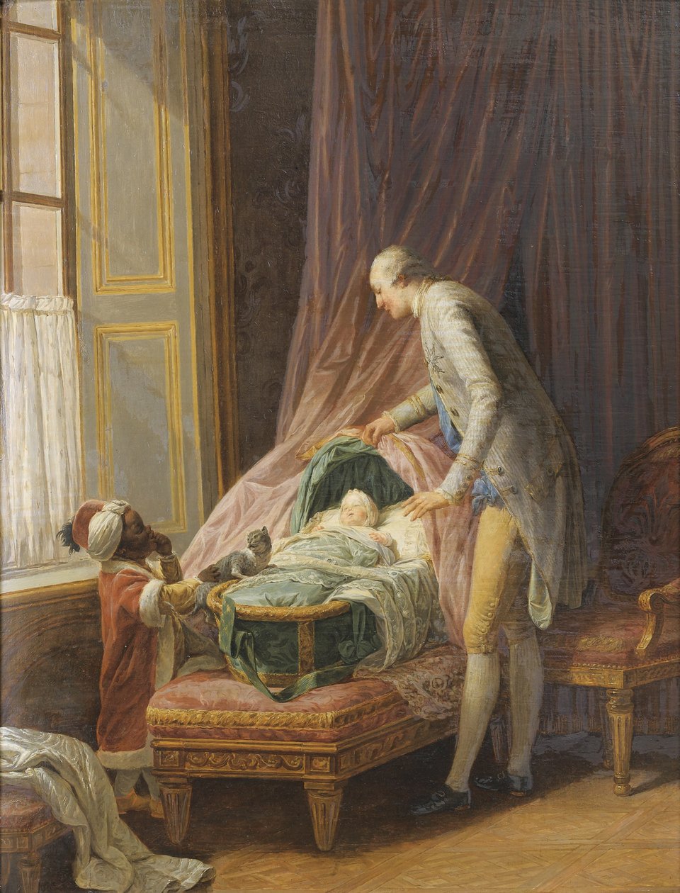 Louis Philippe Joseph dOrléans 1747-1793, v Cradle, 1774 od Nicolas-Bernard Lepicie