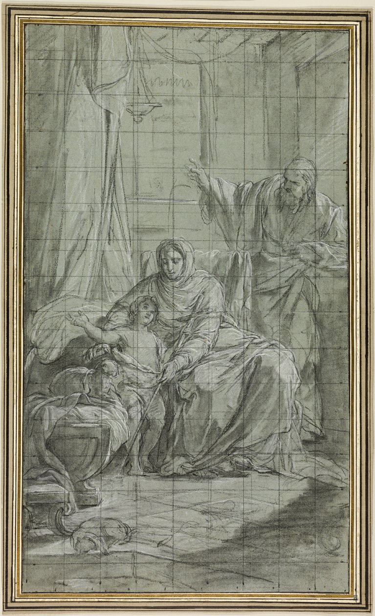 Rodina svatého Jana Křtitele od Nicolas Bernard Lepicie