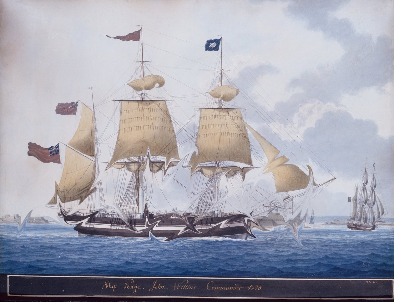 Tři mistři George z přístavu Valetta na Maltě od Nicolas Cammillieri of Malta