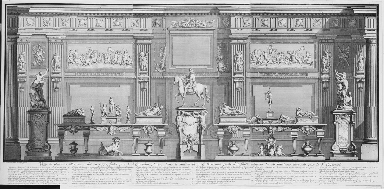 La Galerie de Girardon, 18. stol., 18. stol. od Nicolas Chevalier