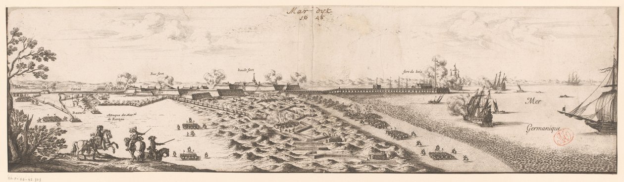 Mapa Mardijk, 1645 od Nicolas Cochin