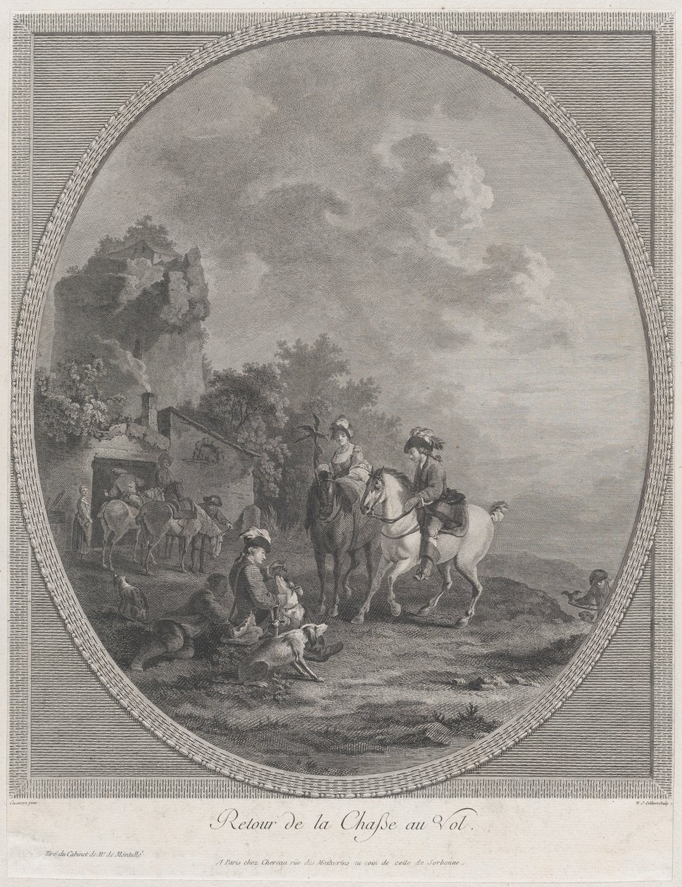 Návrat z lovu zvěře, 1786., 1786. od Nicolas Colibert