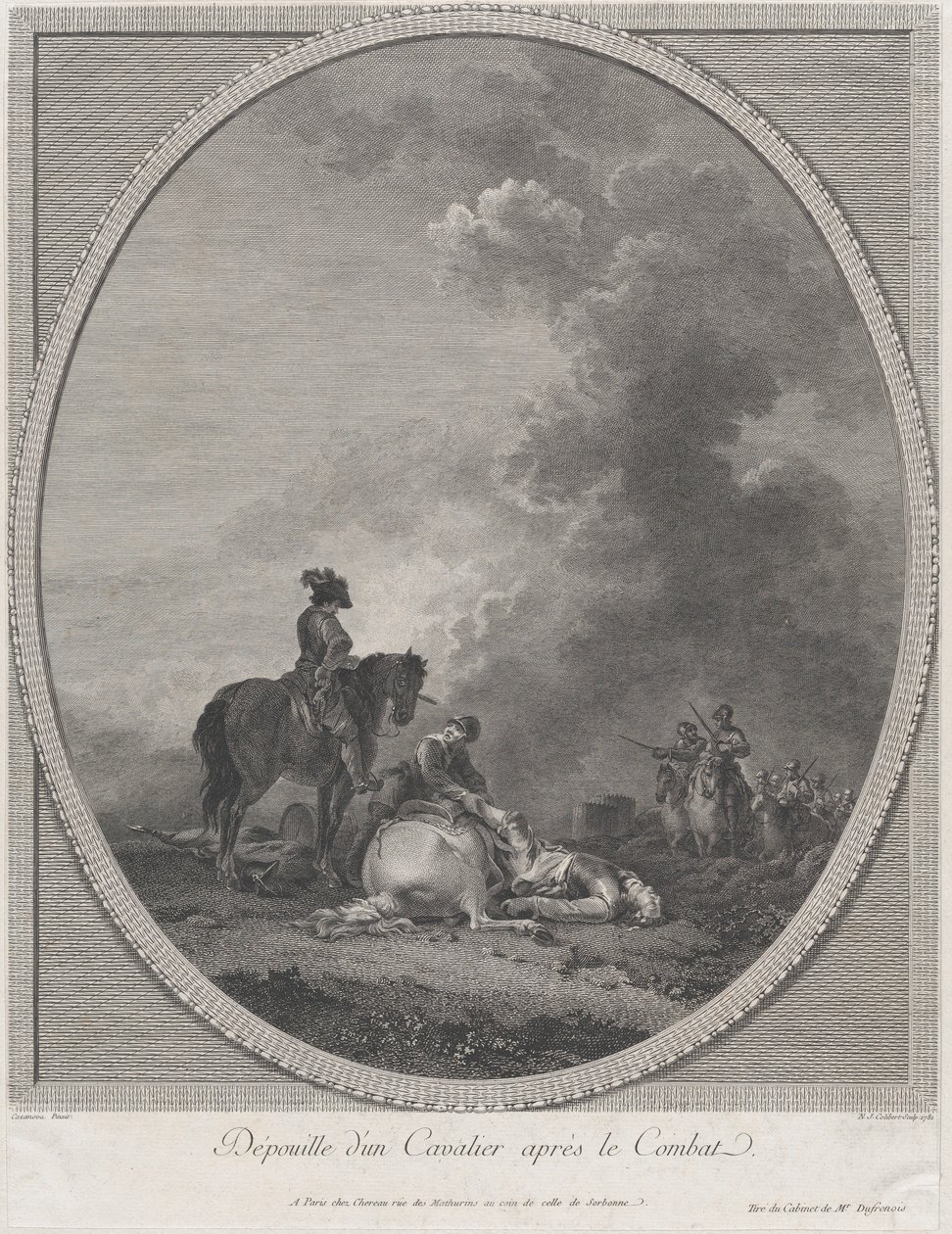 Mrtvola vojáka po boji, 1781., 1781. od Nicolas Colibert