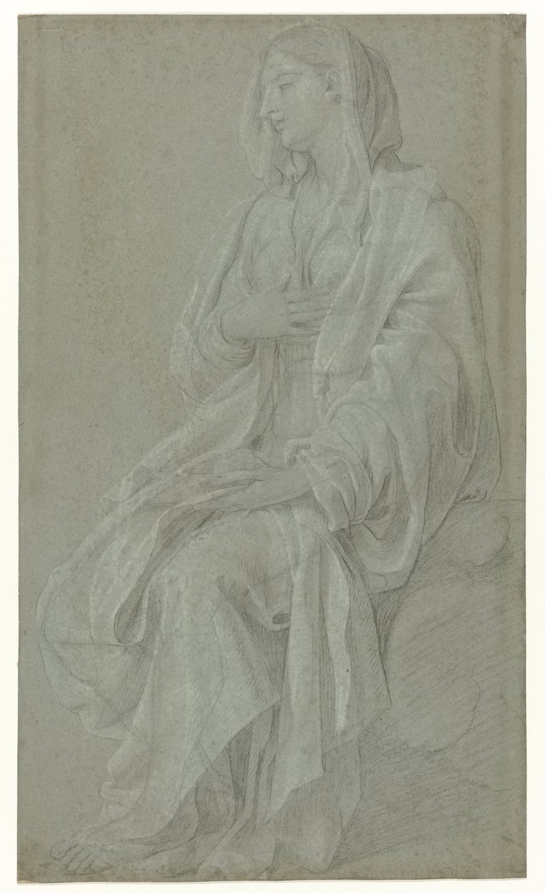 Sedící Madonna od Nicolas Colombel