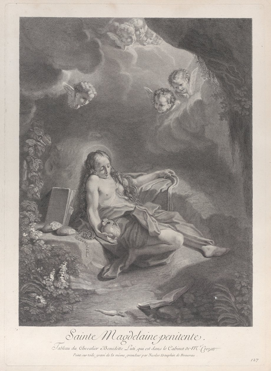 Kajícnice Marie Magdalena, ca. 1729. od Nicolas Dauphin de Beauvais