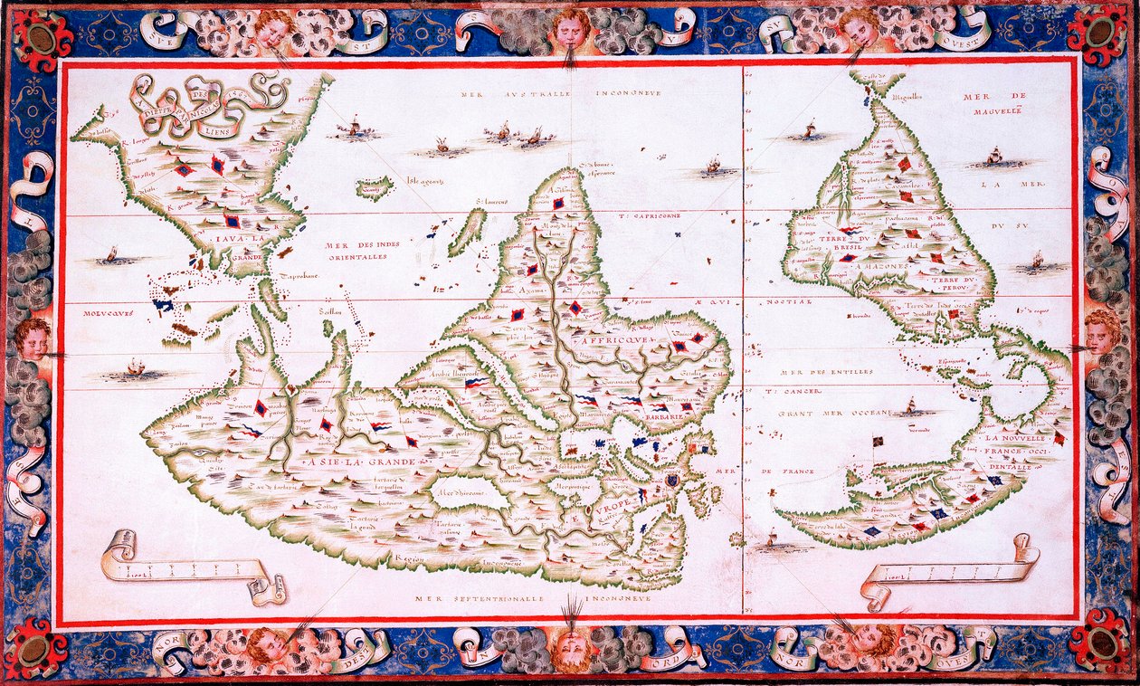 Mapa světa od Nicolas Desliens