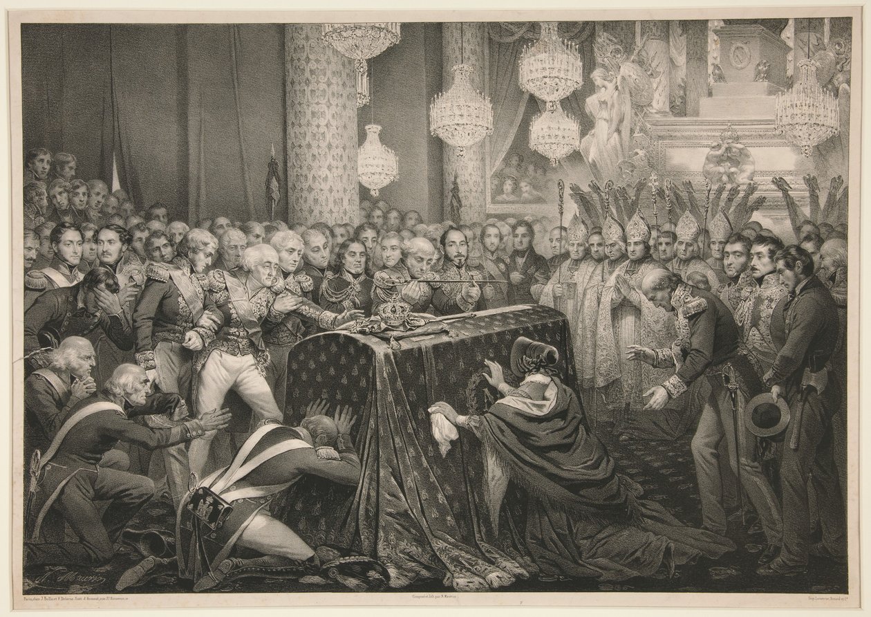 Ostatky císaře Napoleona v Invalidovně od Nicolas Eustache Maurin