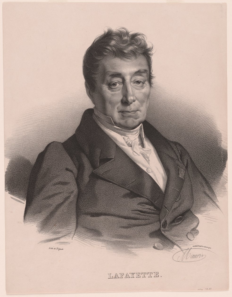 Markýz de Lafayette od Nicolas Eustache Maurin