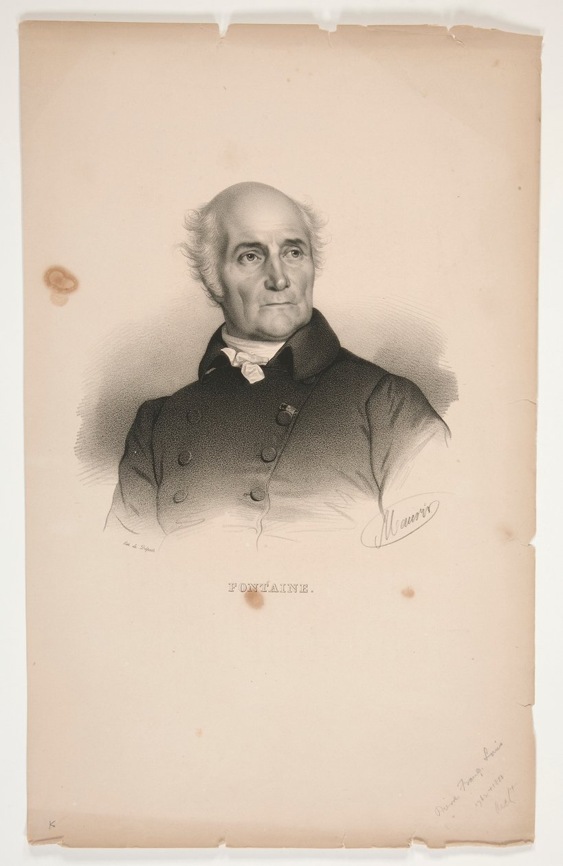 Portrét Pierre-Francois-L?onard Fontaine od Nicolas Eustache Maurin