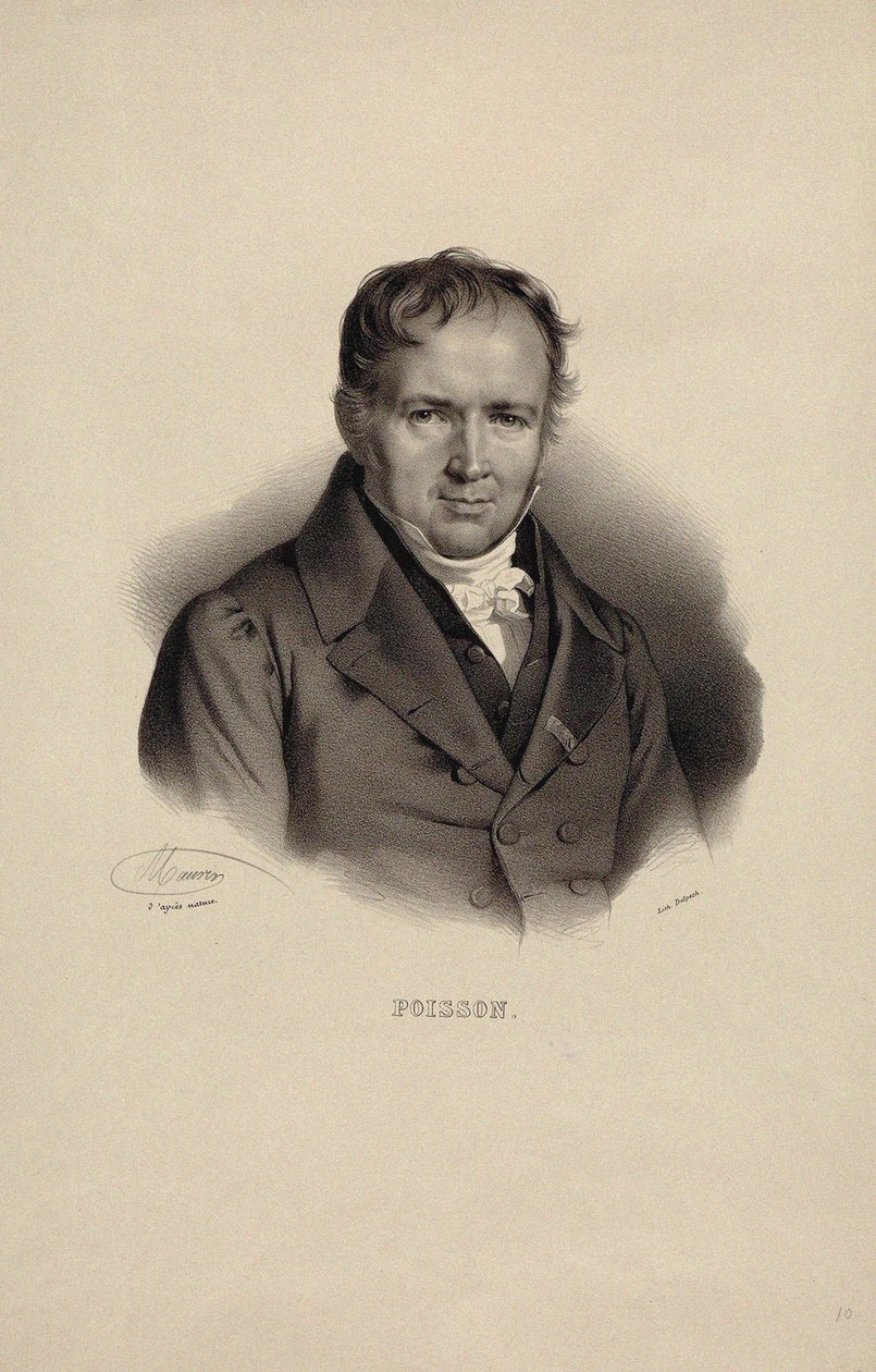 Portrét Simeona Denise Poissona 1781-1840. od Nicolas Eustache Maurin