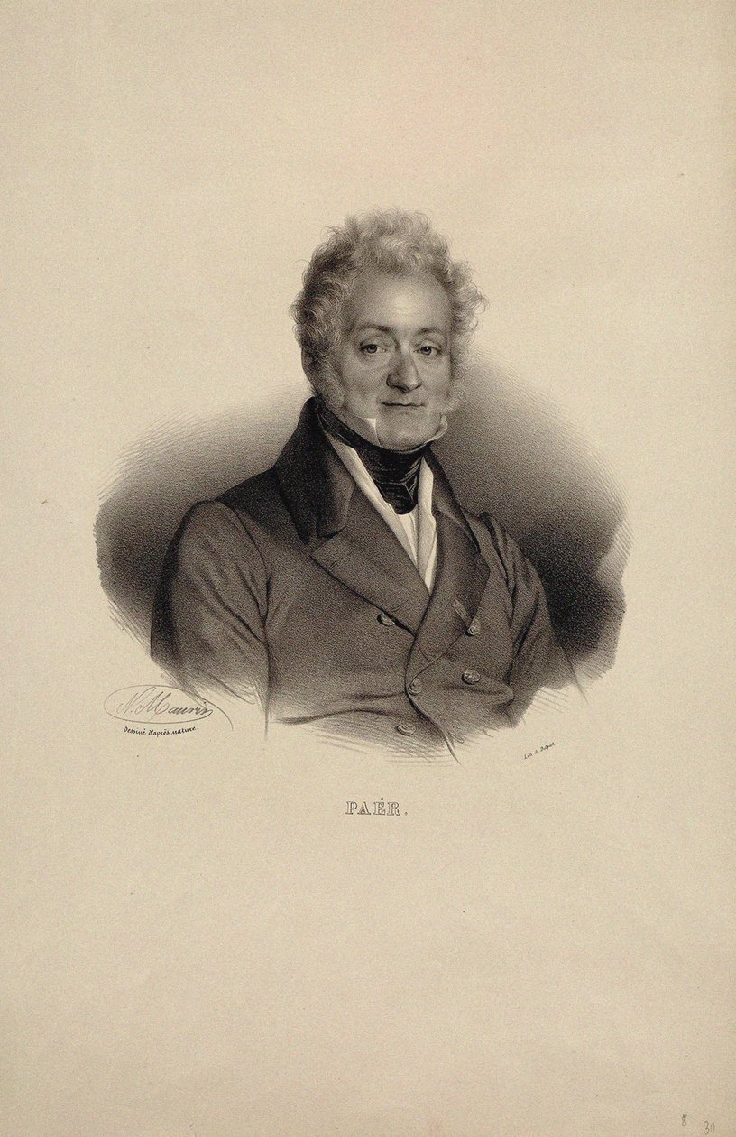 Portrét skladatele Ferdinanda Paera 1771-1839. od Nicolas Eustache Maurin
