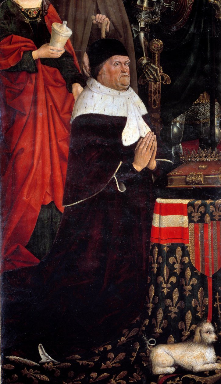 Portrét krále Reného z Anjou (1409-1480) nazývá také René I. Neapolský nebo René Sicílský. Obraz Nicolase Fromenta (1461-1483) 1475 Musee Granet Aix en Provence od Nicolas Froment