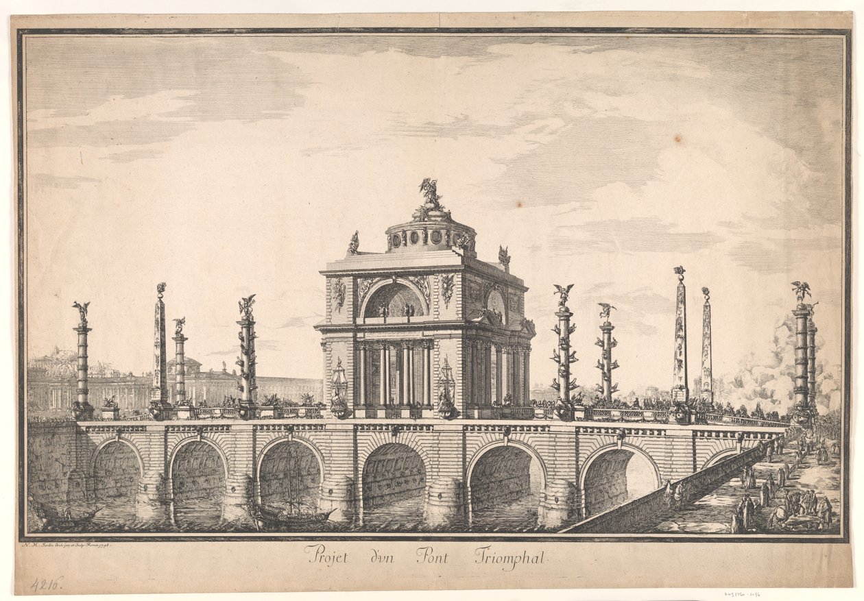 Projekt Triumfální most od Nicolas Henri Jardin