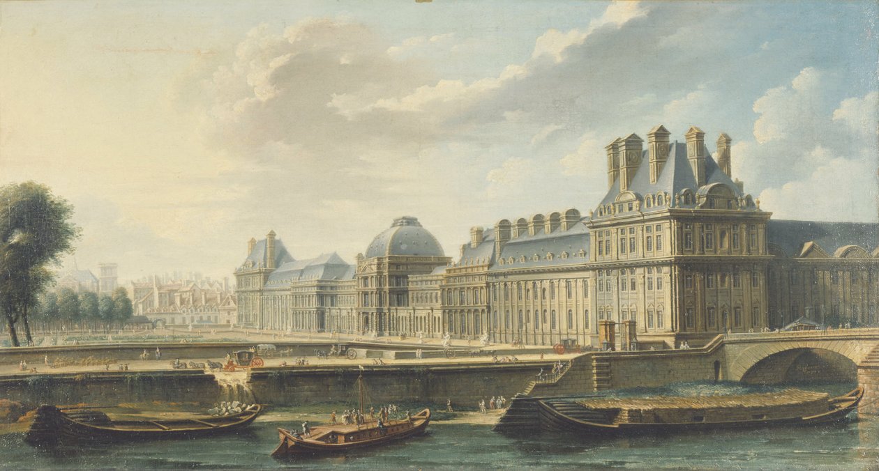 Palác Tuileries, při pohledu z Quai d