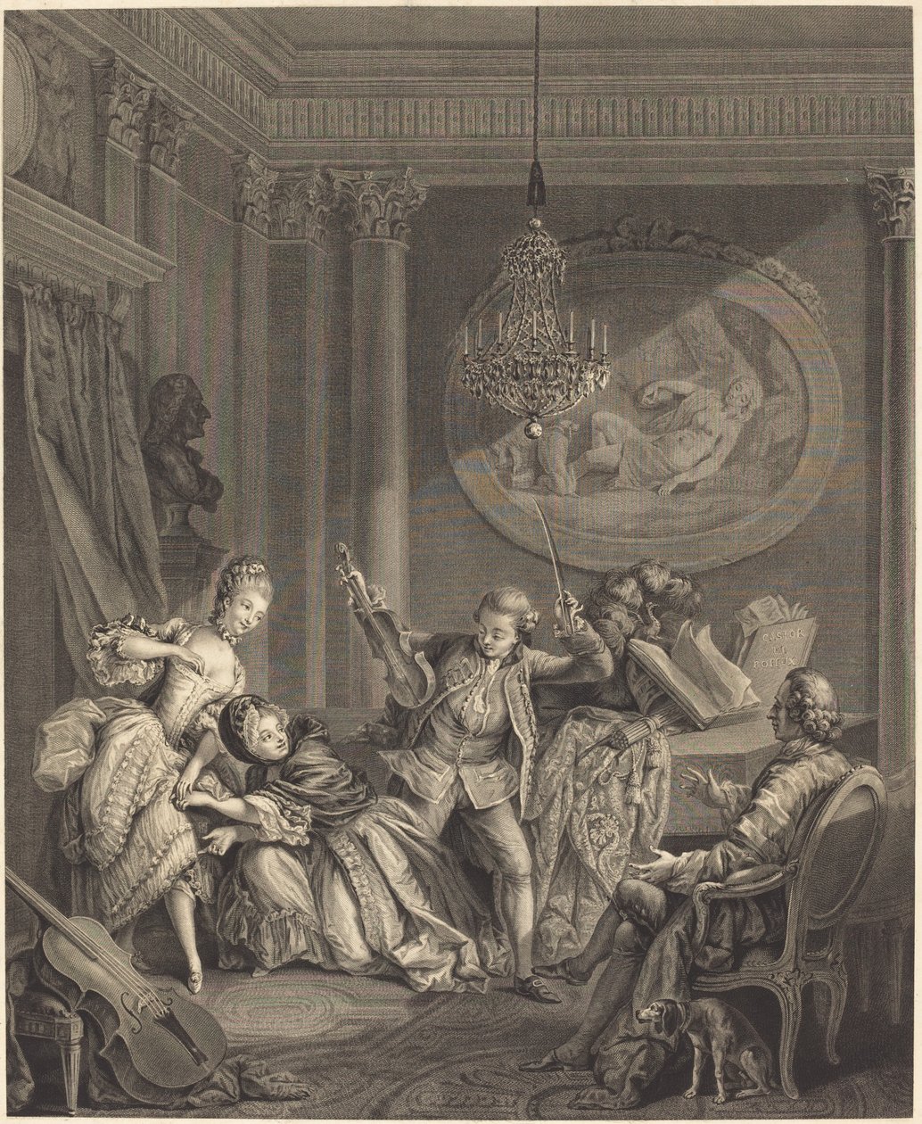 Cesta ke štěstí od Nicolas Joseph Voyez after Pierre Antoine Baudouin