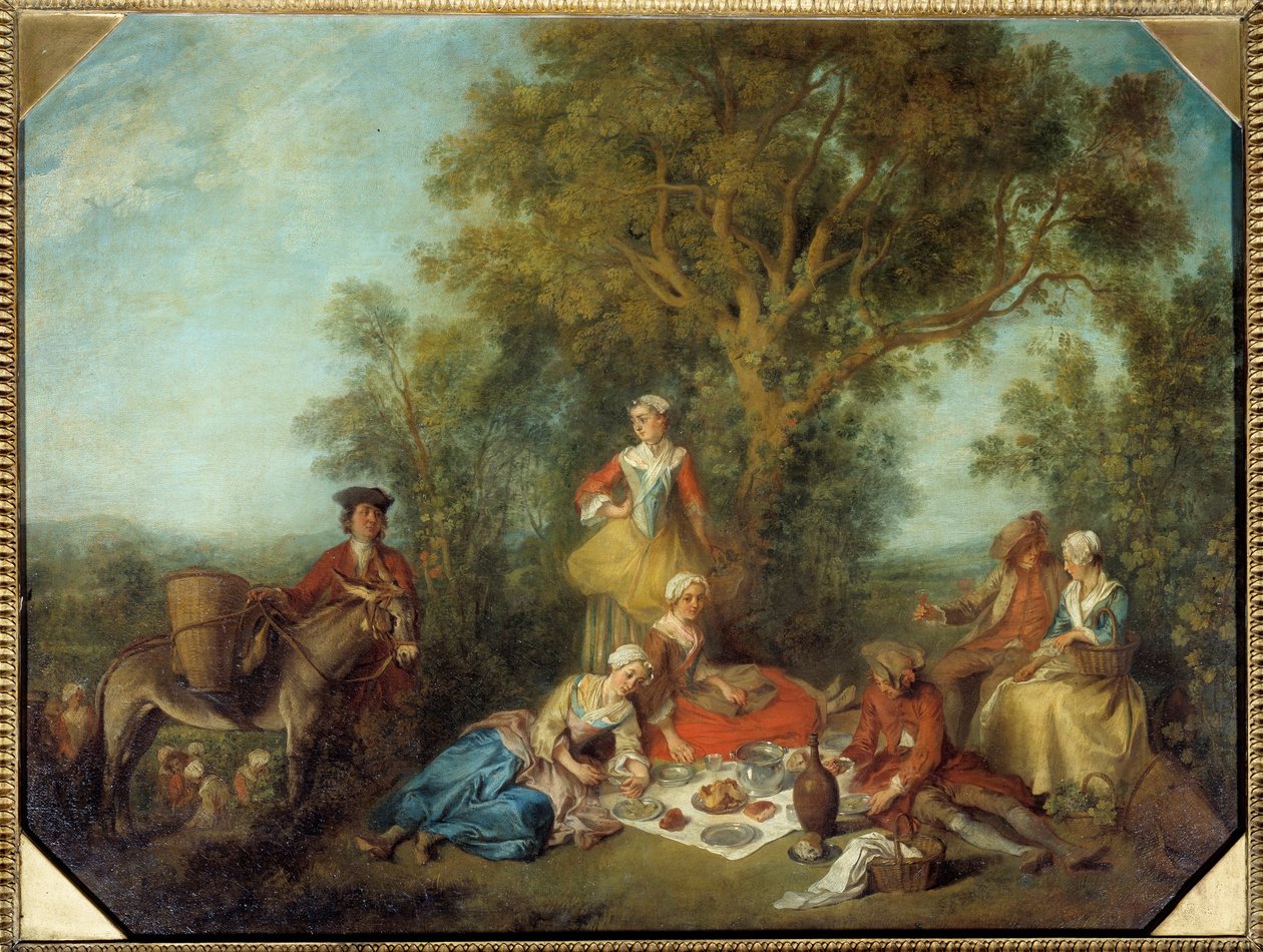Podzim. Obraz Nicolase Lancreta (1690-1743) od Nicolas Lancret