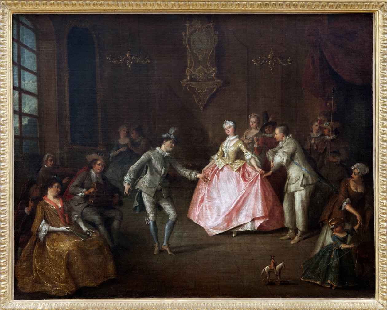 Před kostýmním plesem Olejomalba na plátně od Nicolase Lancreta (1690-1743). Fotografie, KIM Youngtae, Nantes, Musee des Beaux Arts de Nantes. od Nicolas Lancret