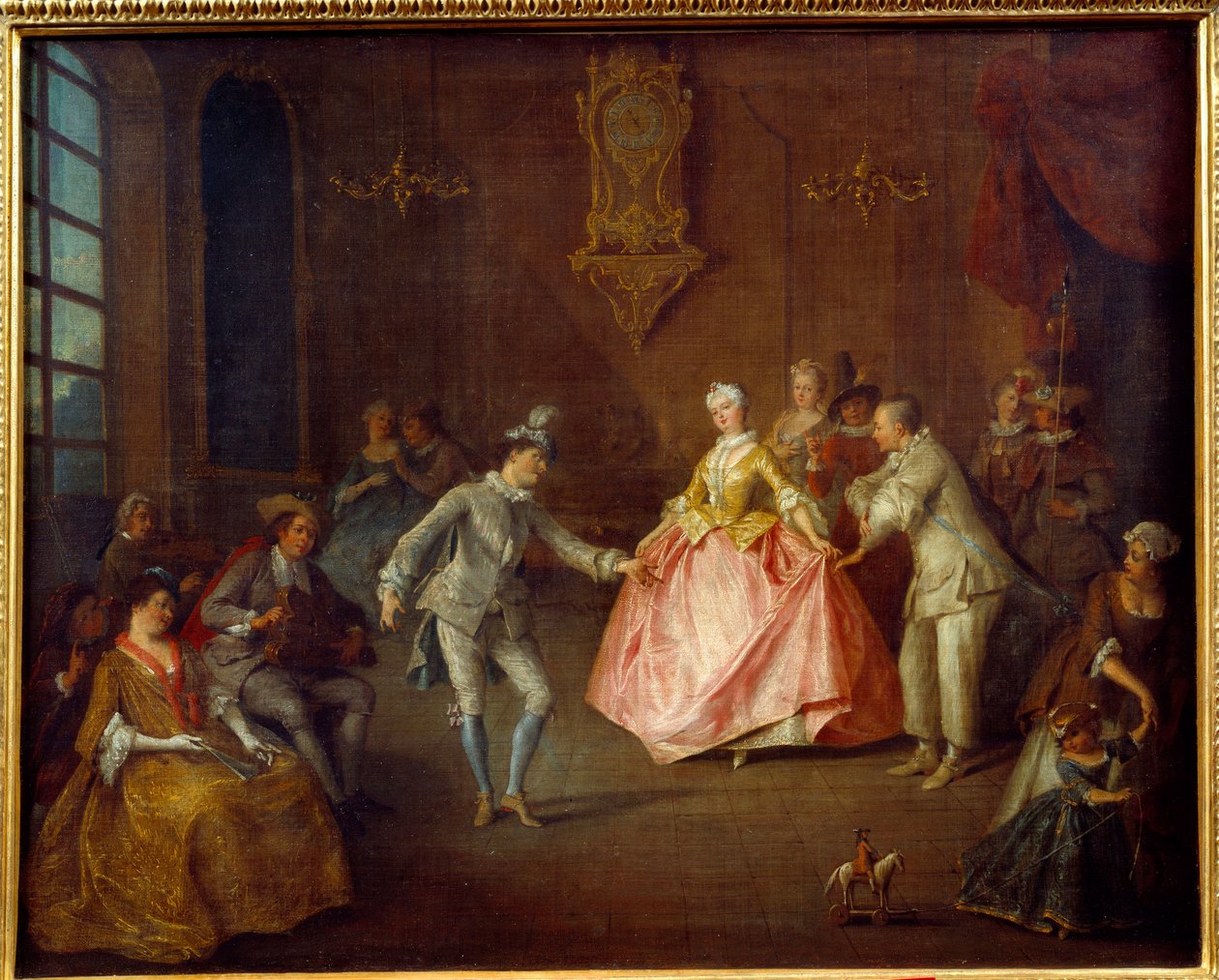 Před kostýmním plesem. Obraz Nicolase Lancreta (1690-1743) od Nicolas Lancret