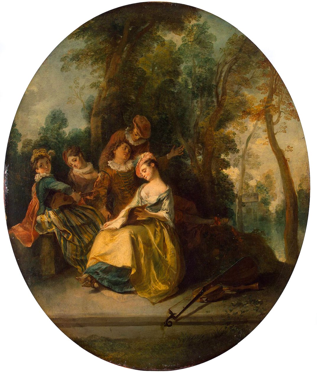 Koncert v parku, 1738. od Nicolas Lancret