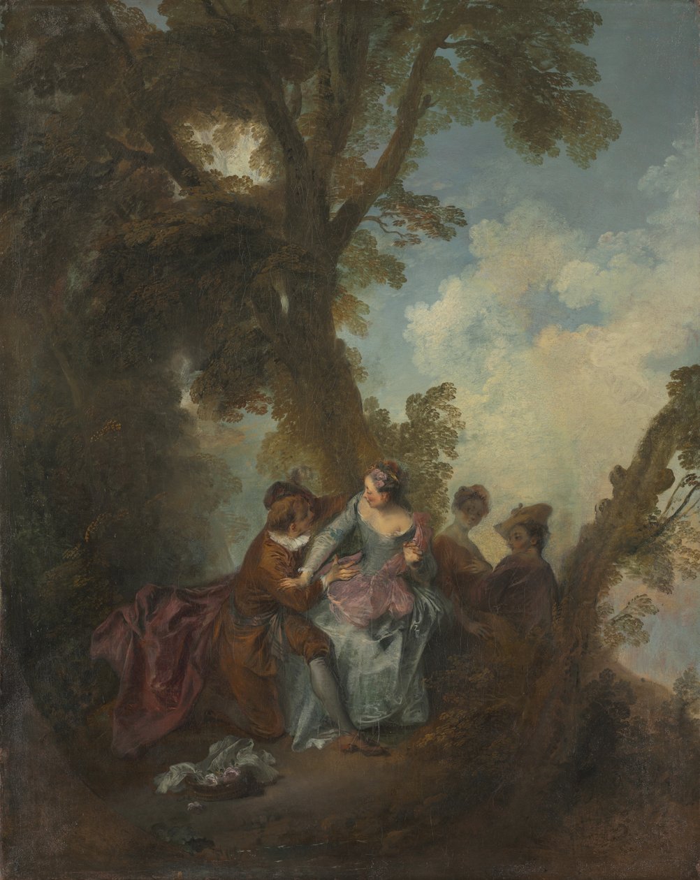 Declaration of Love, c.1720 (olej na plátně) od Nicolas Lancret