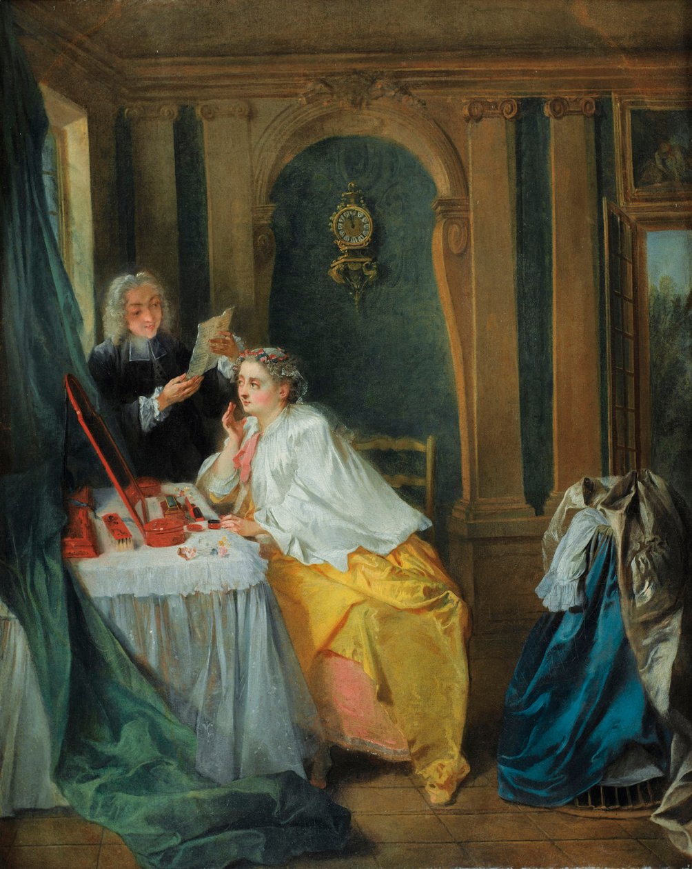 Madame Geoffrinová na toaletě od Nicolas Lancret
