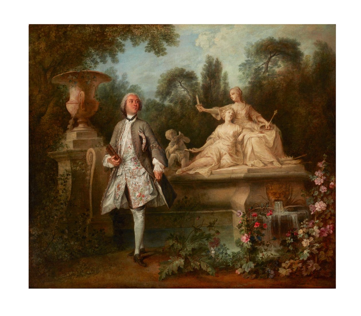Portrét herce Grandvala od Nicolas Lancret