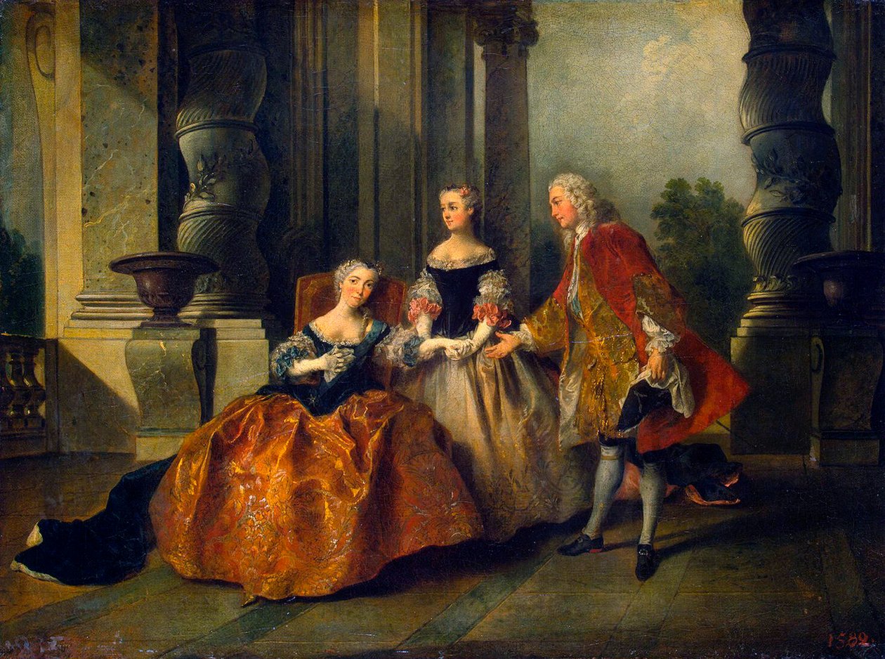 Scéna z tragédie Le Comte d