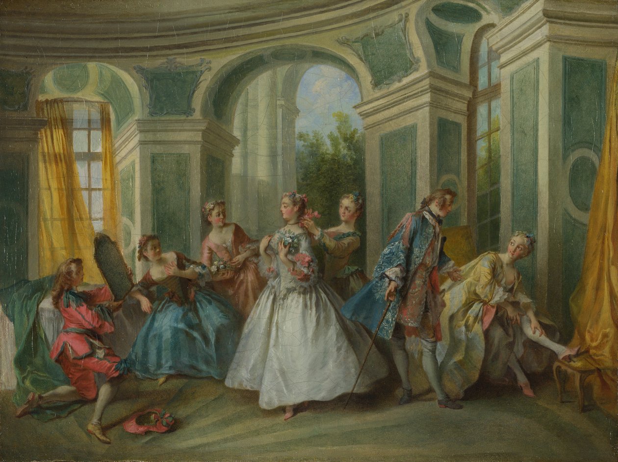 Čtyři věky člověka: Mládí, asi 1735 od Nicolas Lancret