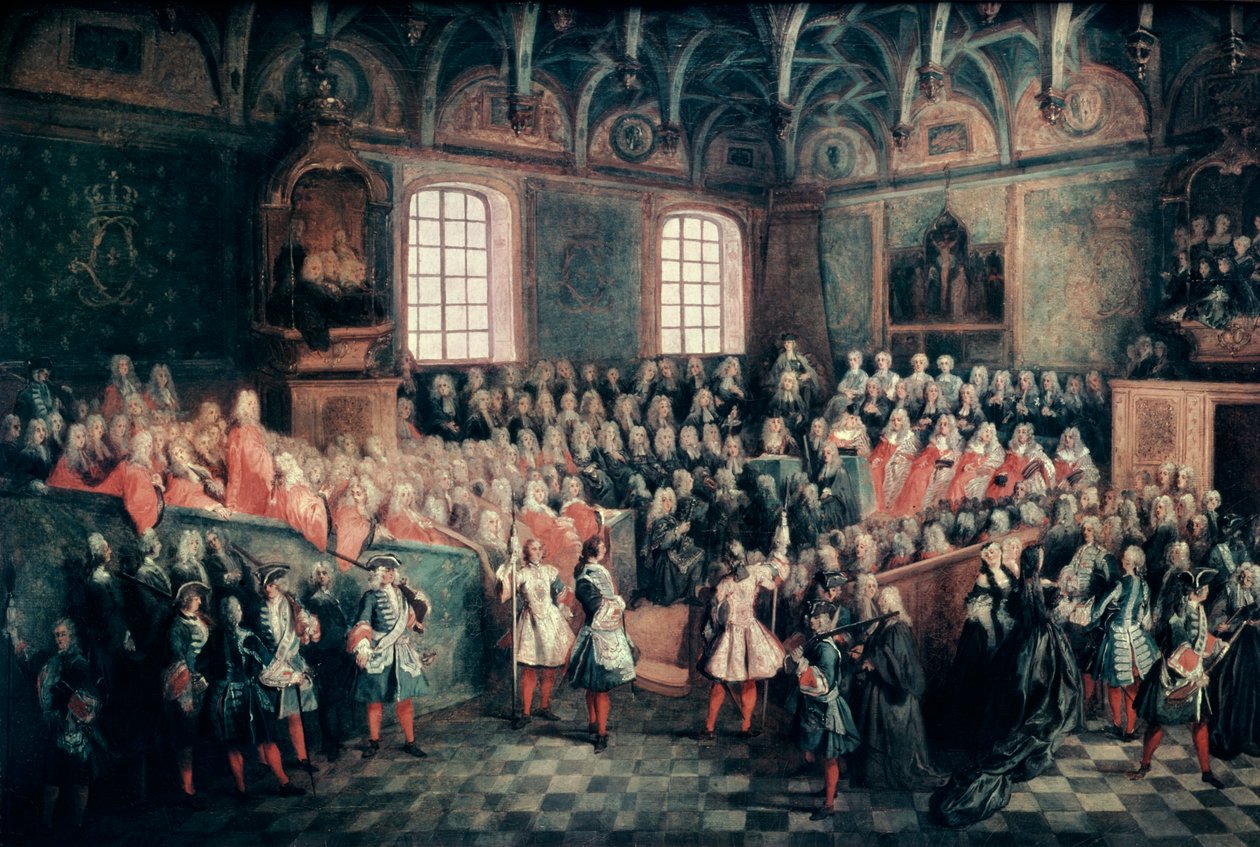 Sídlo spravedlnosti v parlamentu v Paříži, 1723 od Nicolas Lancret