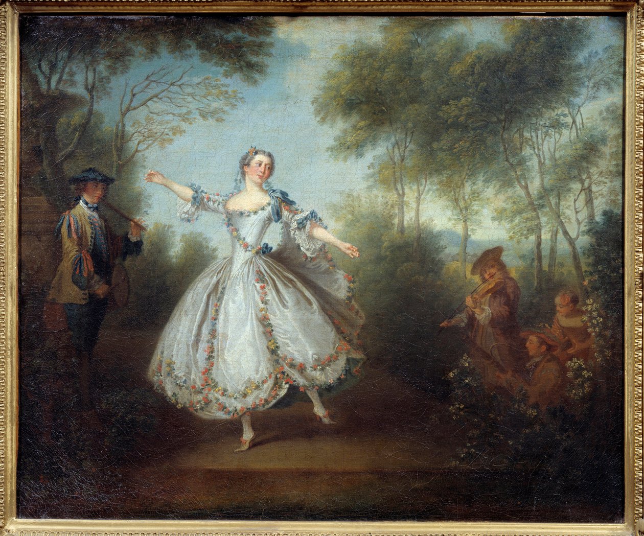 Tanečnice Marie Anne Cuppi (1710-1770) nazvala tančící Camargo. Obraz Nicolase Lancreta (1690-1743) od Nicolas Lancret