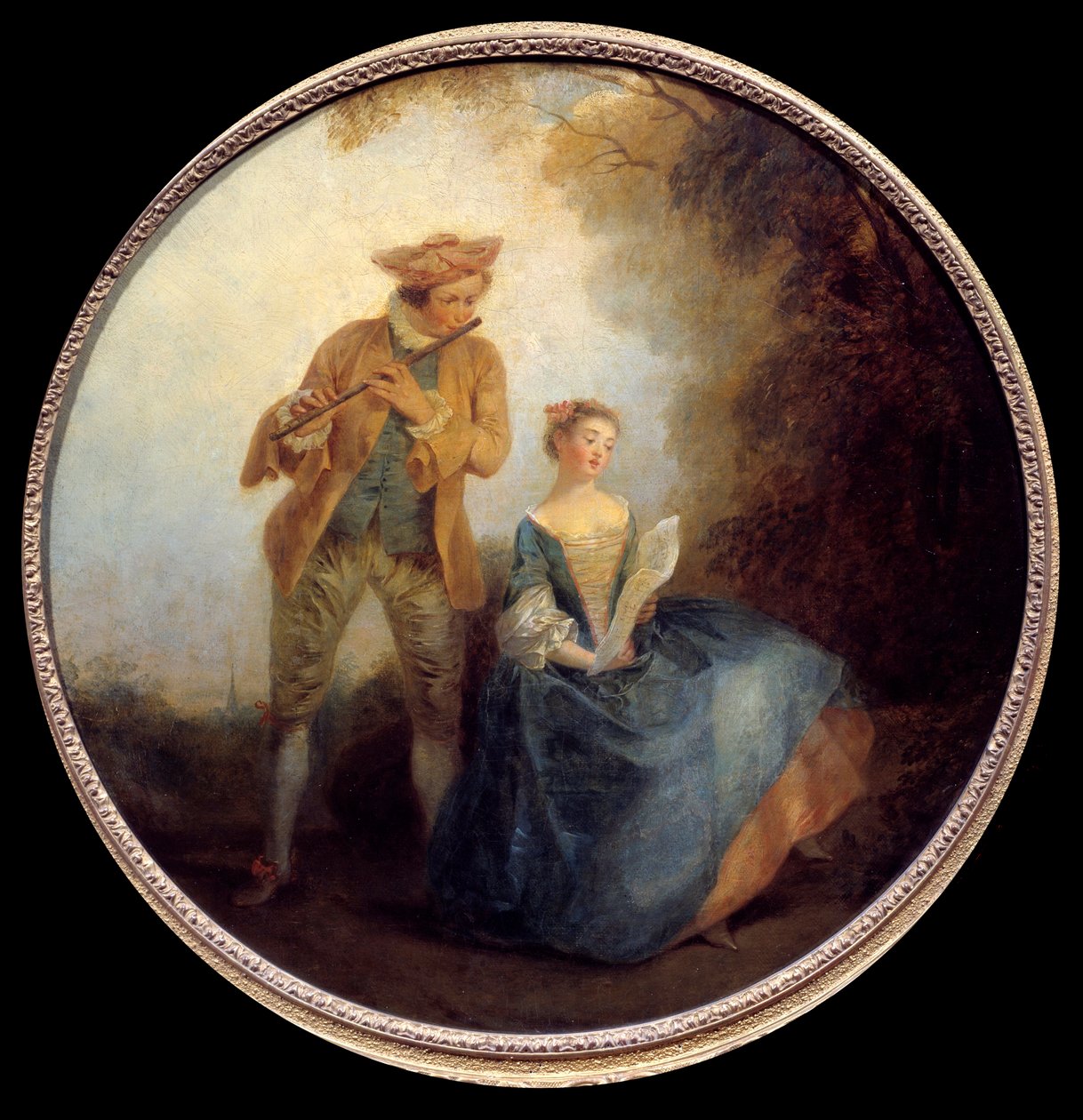 Duo. Obraz Nicolase Lancreta (1690-1743) od Nicolas Lancret