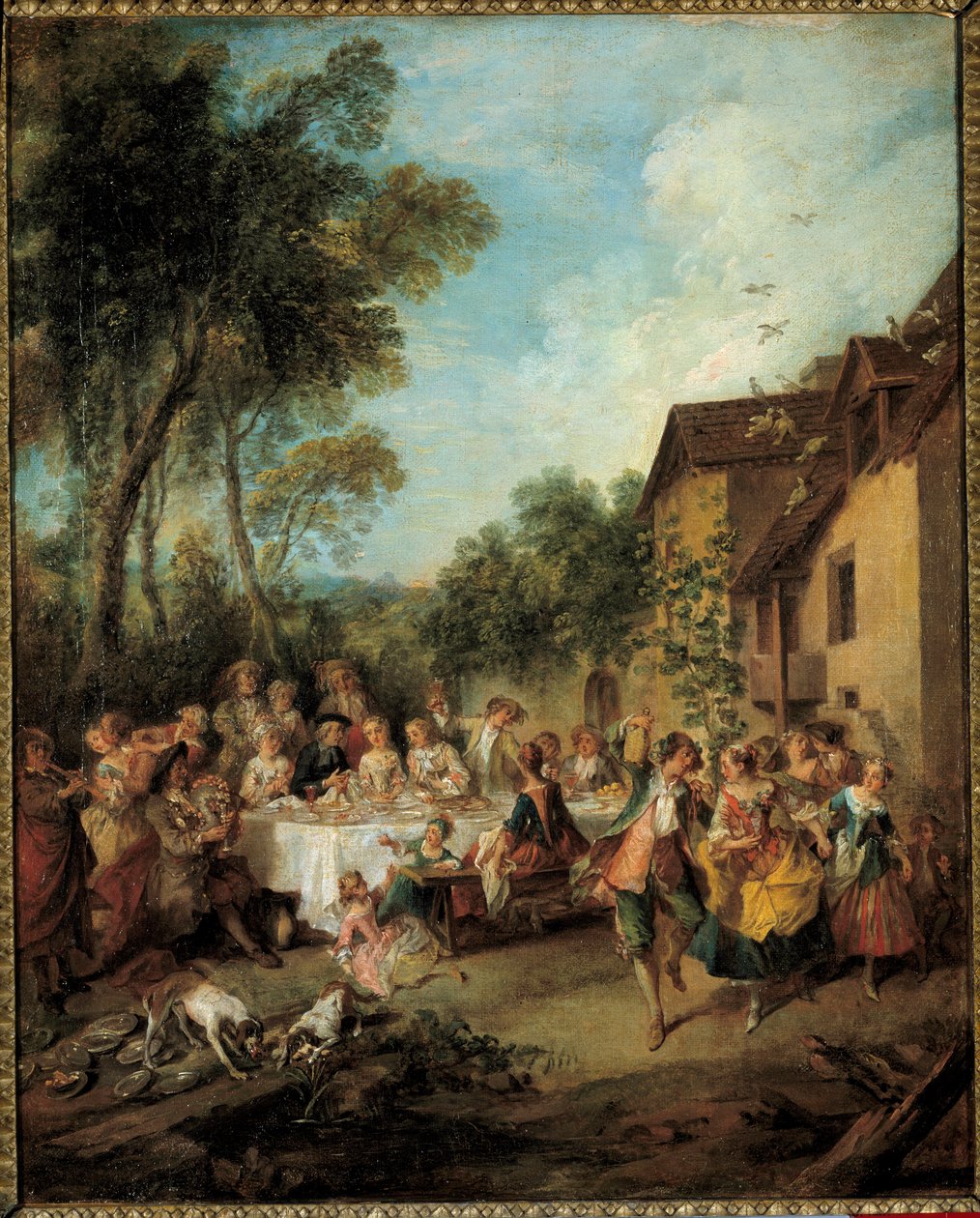 Líbánky Obraz od Nicolase Lancreta (1690-1743) Angers z 18. století, Muzeum výtvarných umění od Nicolas Lancret