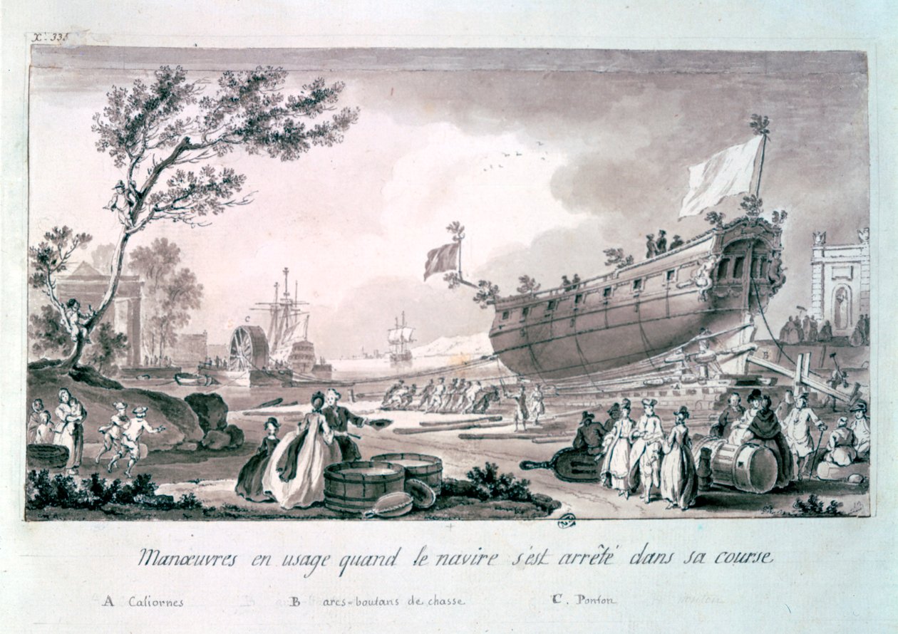 Bez názvu, c1750-1810 od Nicolas Marie Ozanne