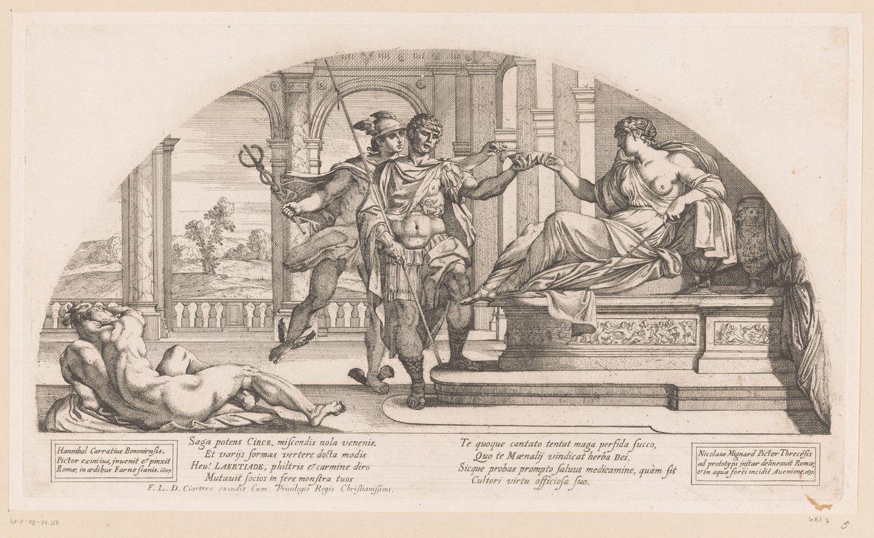Odysseus s Circe Příběhy z Odyssey (název série) od Nicolas Mignard
