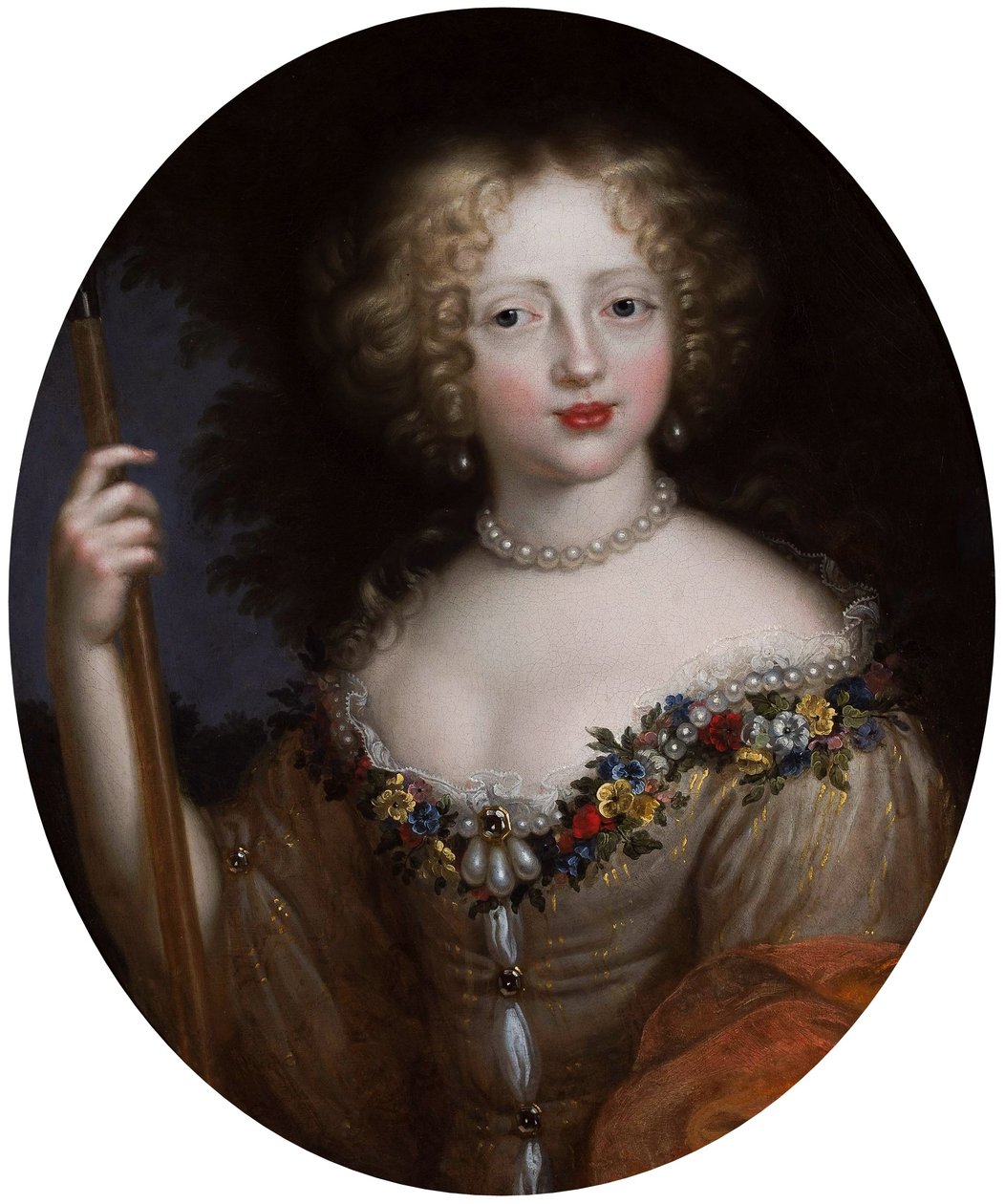 Portrét Heleny Tekly Lubomirské rozené Ossolińské jako Flory. od Nicolas Mignard