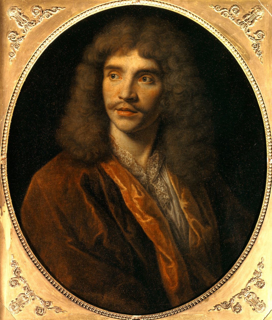 Portrét Jean Baptiste Poquelin dit Moliere (1622-1673) Obraz Nicolase Mignarda (1606-1668) 17. století Sun. 0,73 m. - Portrét Jeana Baptista Poquelina známého jako Moliere (1622-1673). Obraz Nicolase Mignarda (1606-1668) - 17. stol. 0,73 m. od Nicolas Mignard