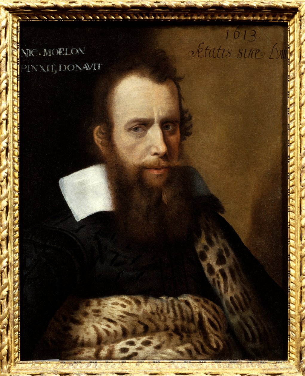 Portrét Eustache de La Salle. Obraz Nicolase Moillona (nebo Moelon, cca 1550-1619) od Nicolas Moillon