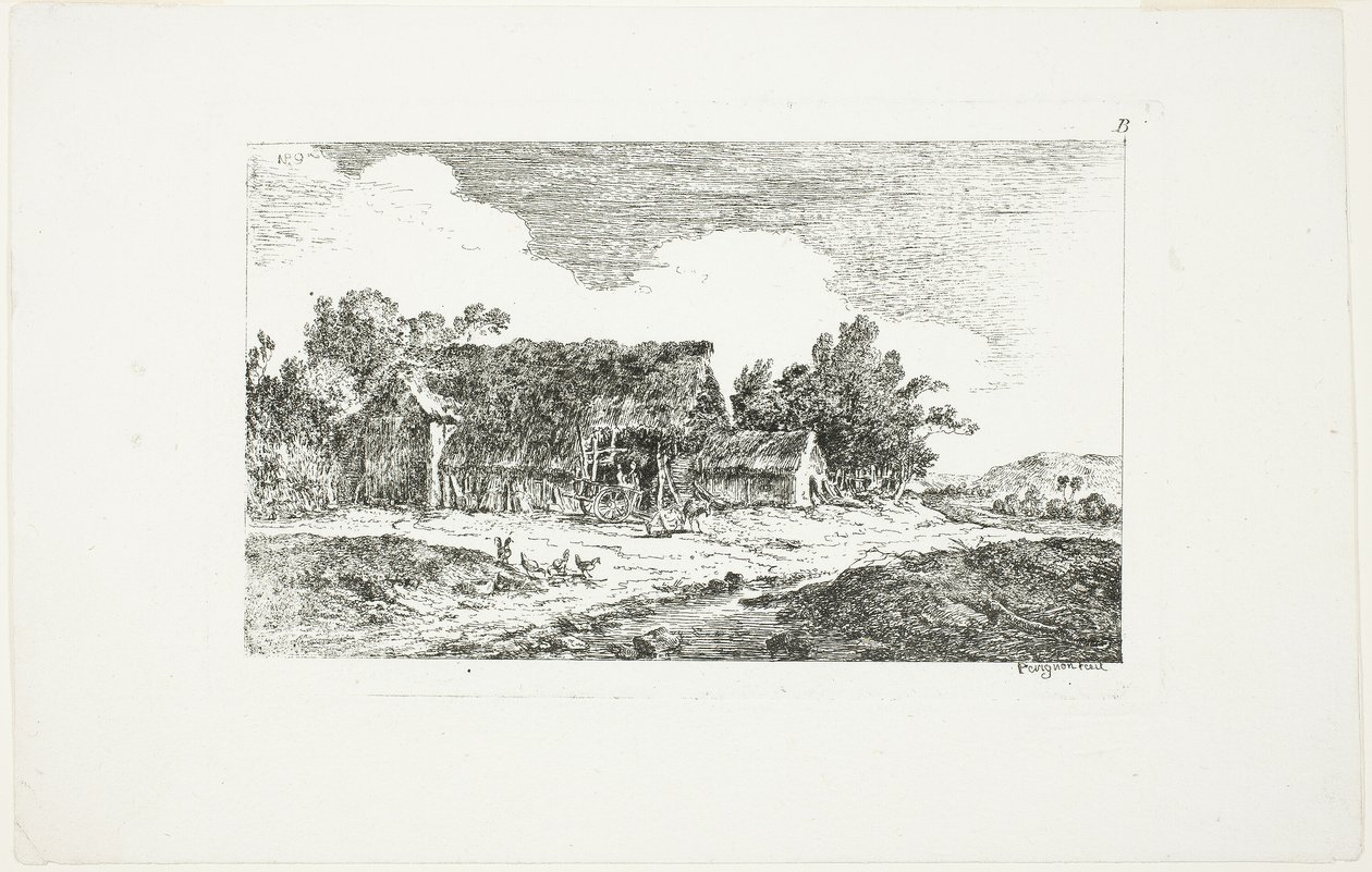 Krajina, z knihy Deuxieme Cahier de Paysage od Nicolas Perignon