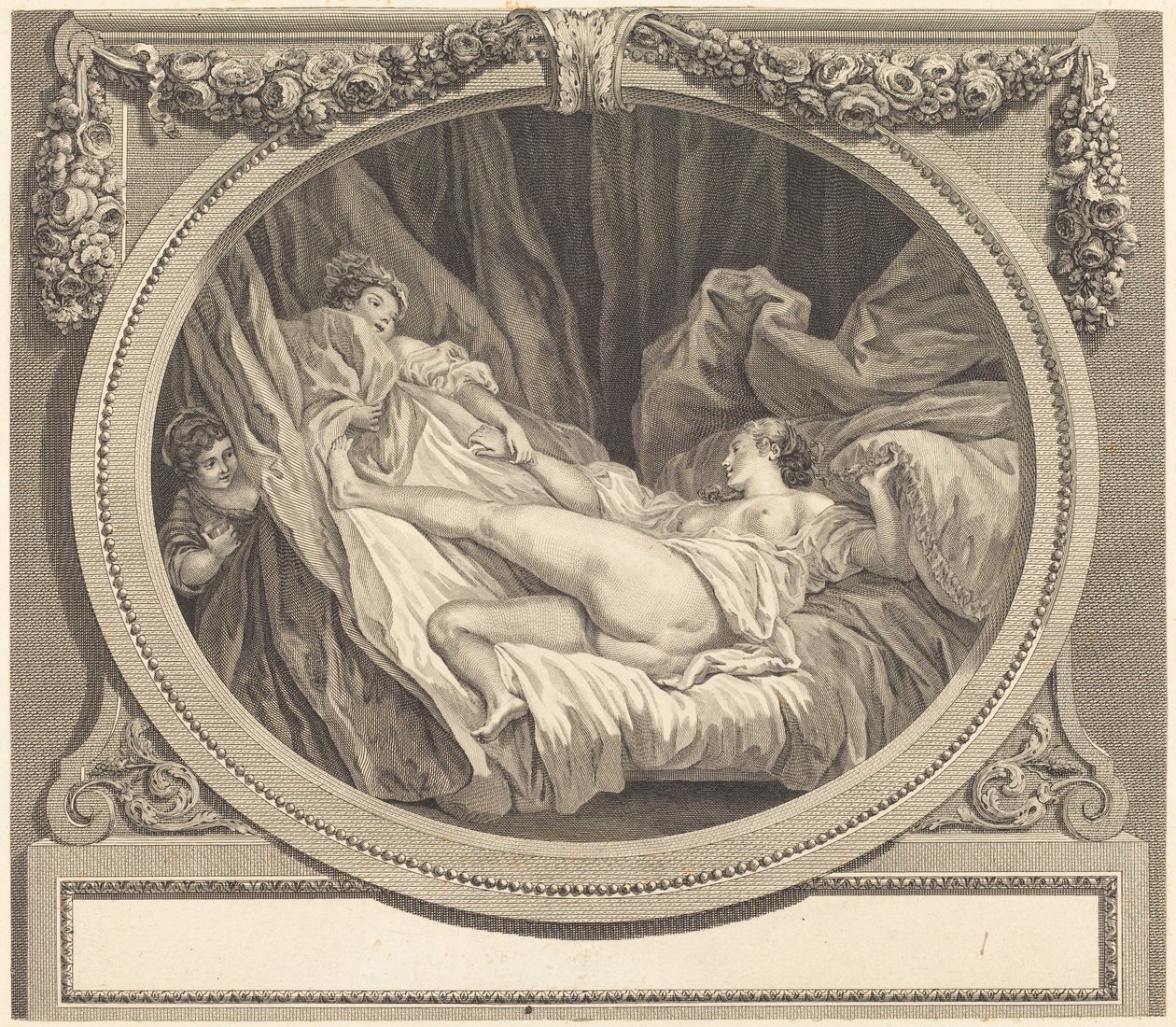 Sklenice vody od Nicolas Ponce after Jean Honoré Fragonard