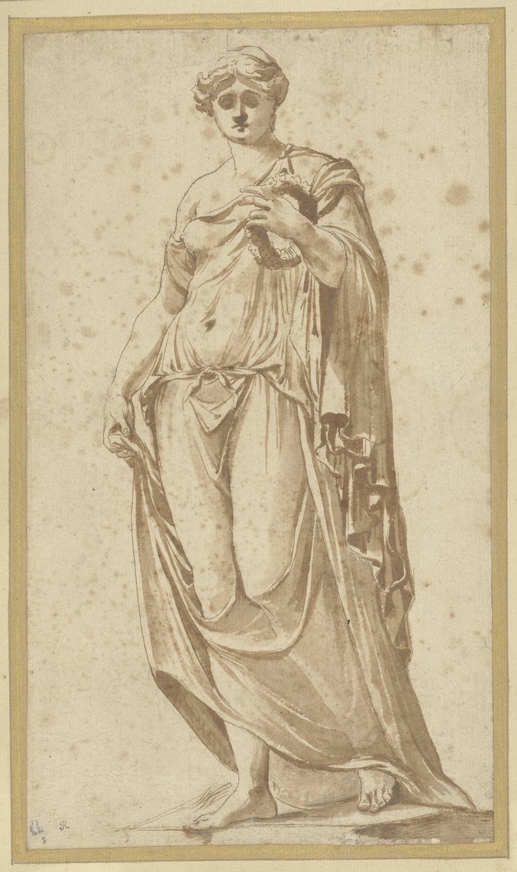 Flora Farnese, při pohledu zepředu od Nicolas Poussin (possibly)