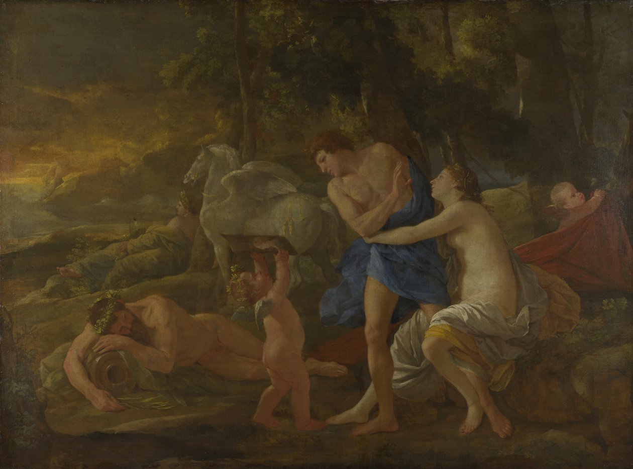 Cephalus a Aurora, kolem 1630 od Nicolas Poussin