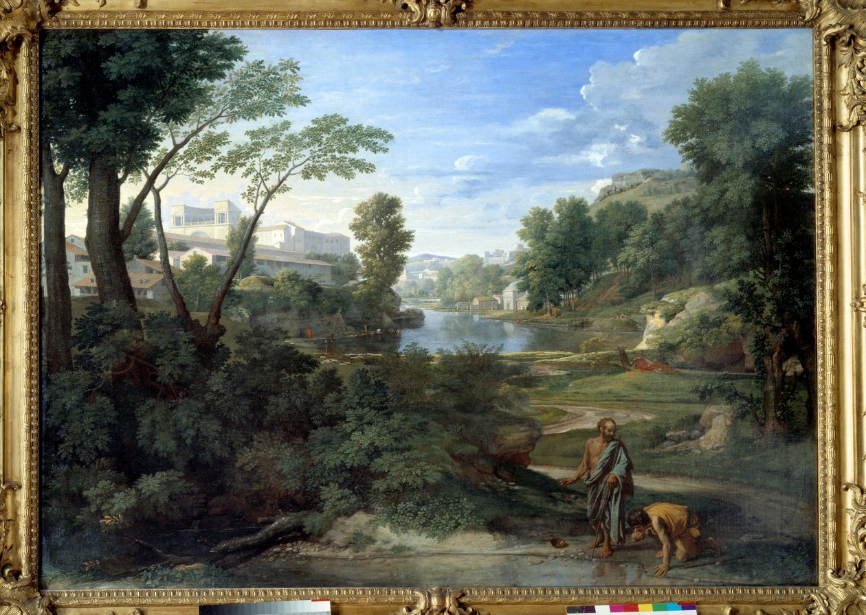 Diogene hází svůj ecvil. Obraz Nicolase Poussina od Nicolas Poussin