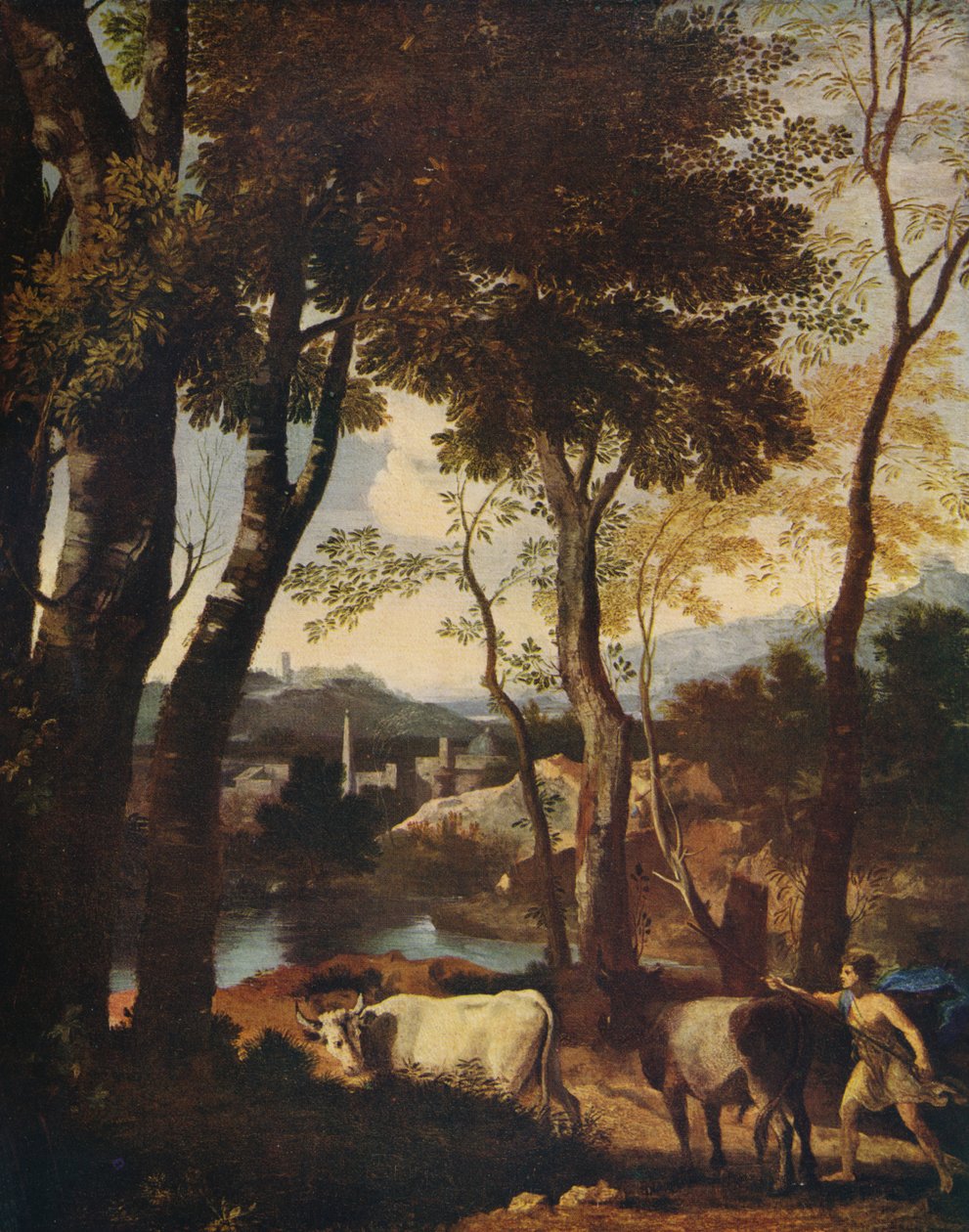 Krajina, c1630 od Nicolas Poussin