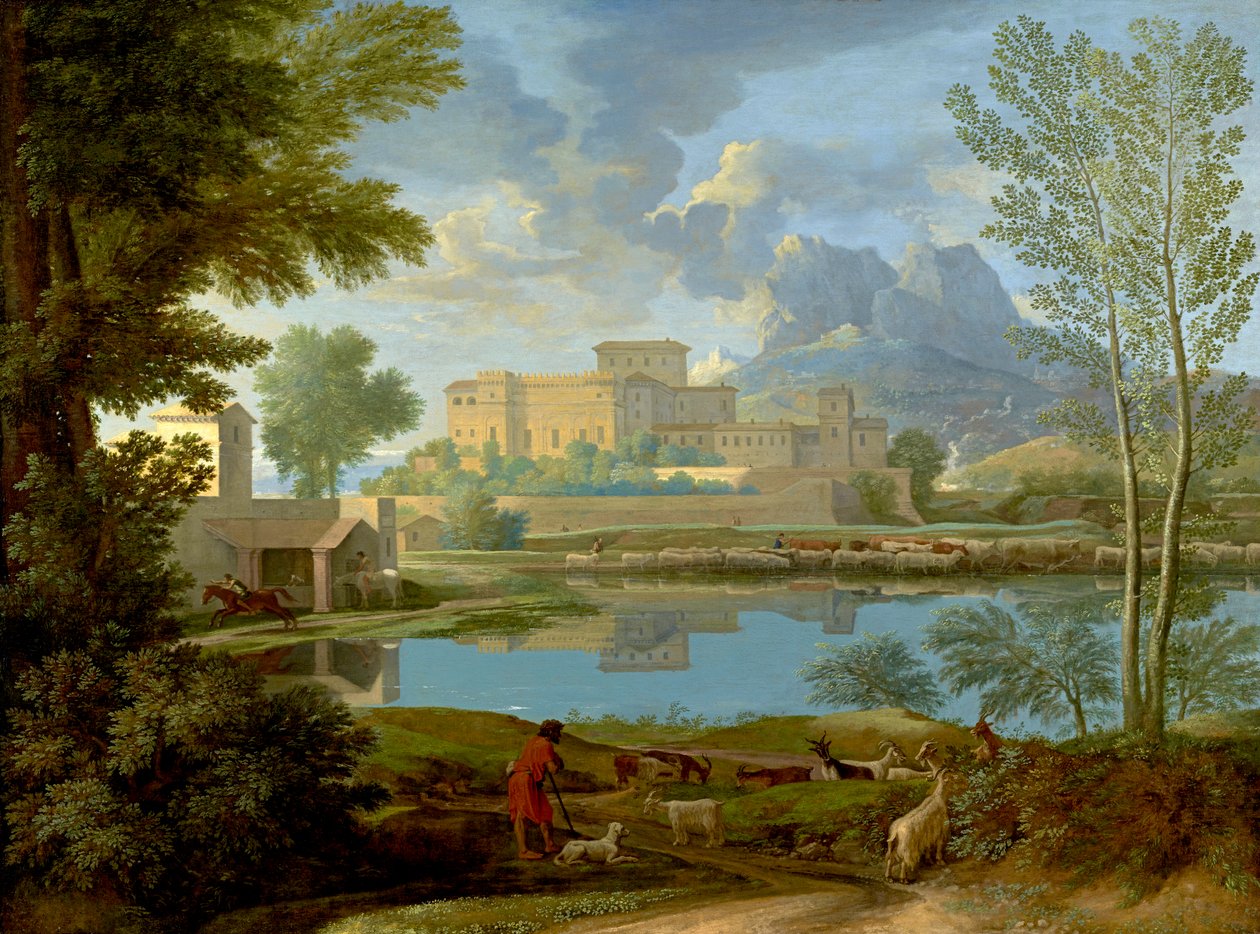 Krajina s klidem, 1650-1 od Nicolas Poussin