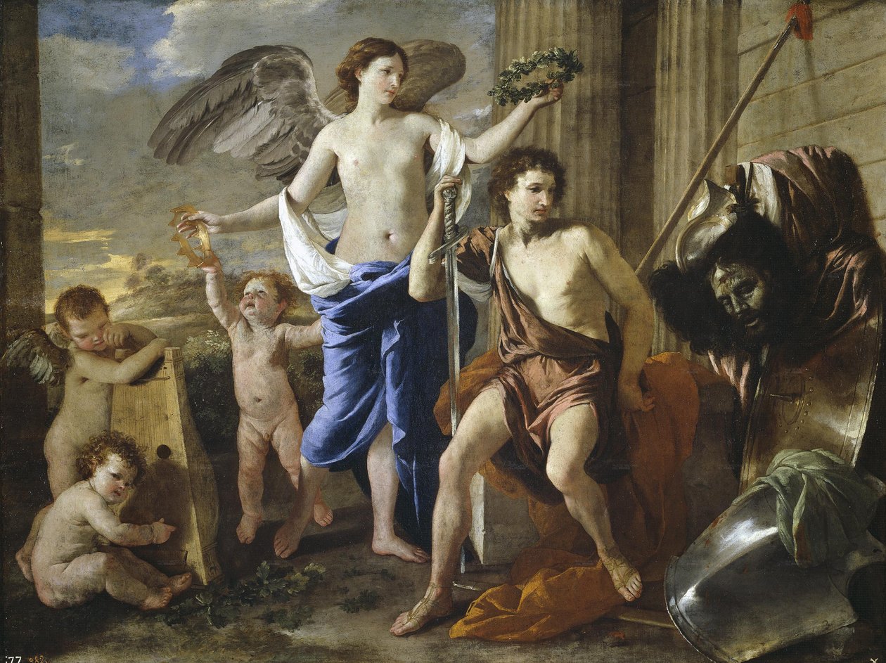 Davidův triumf od Nicolas Poussin