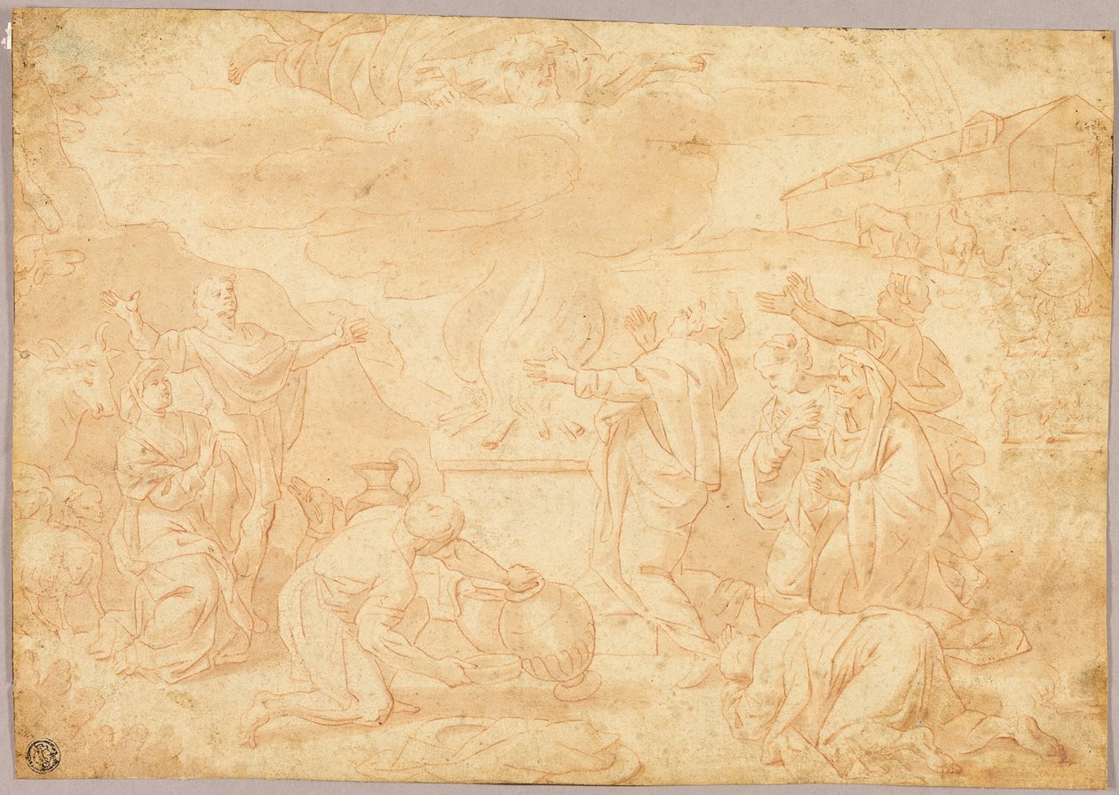 Noemova oběť od Nicolas Poussin
