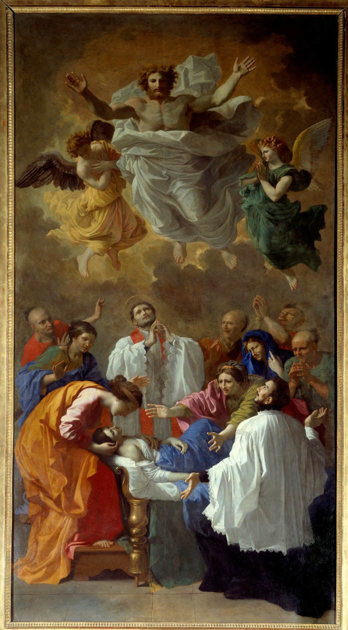 Saint Francois Xavier připomíná život dceři obyvatele Cangoximy v Japonsku Saint Francois Xavier od Nicolas Poussin